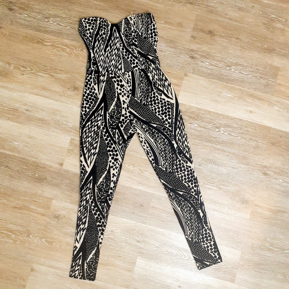 Strapless Sweetheart neckline Jumpsuit Size M